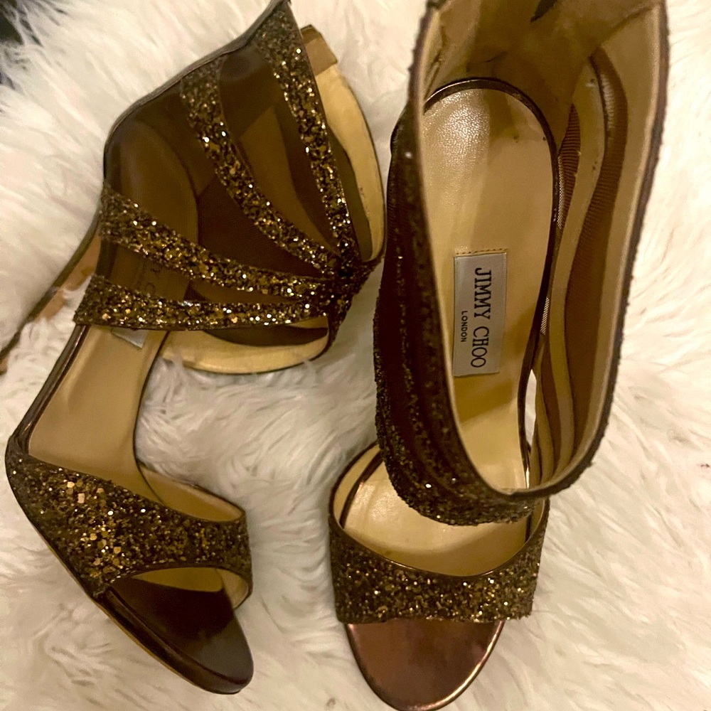 Stunning  Chocolate Bronze Jimmy Choo Stiletto heels